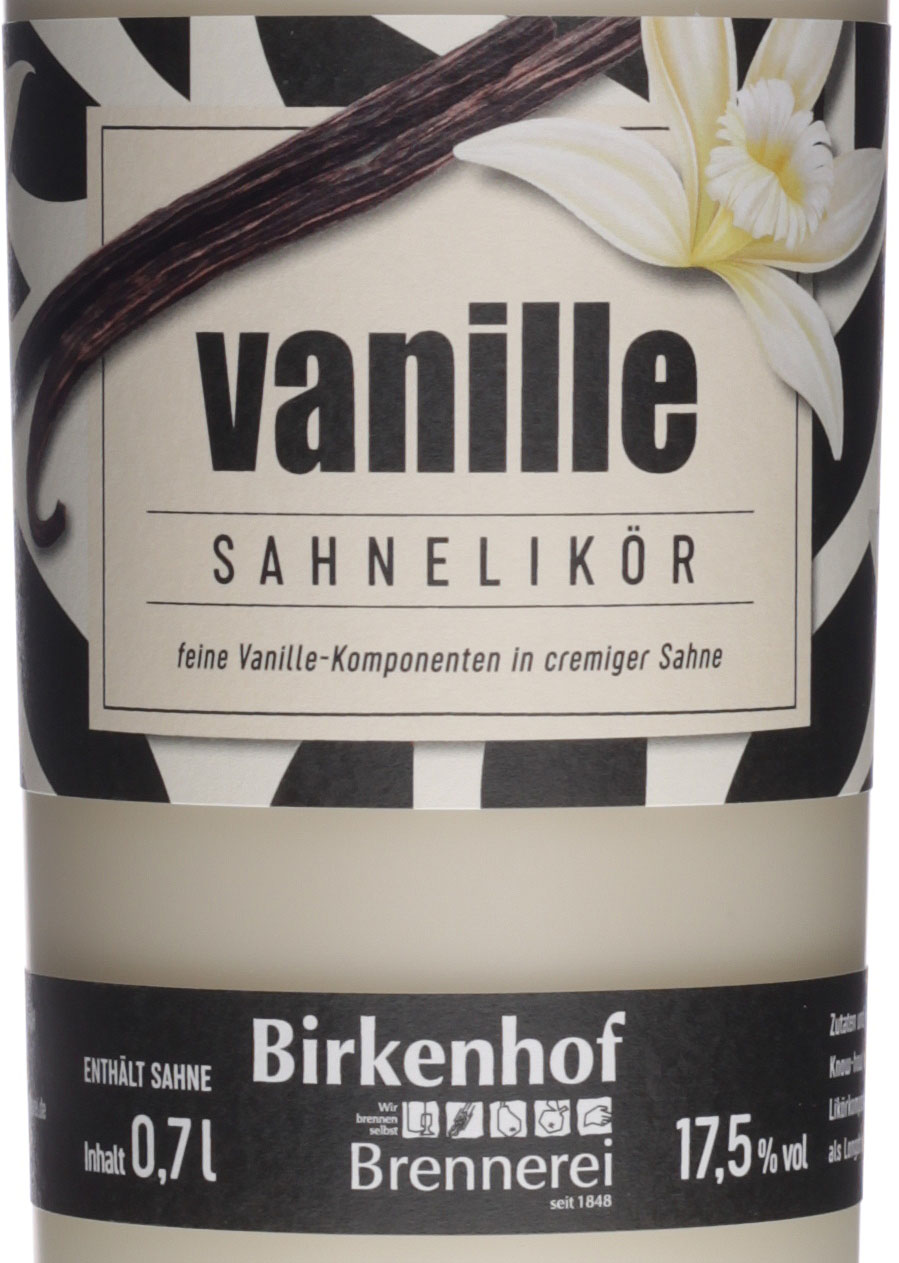 Birkenhof Vanille-Sahne Likör, erlesen