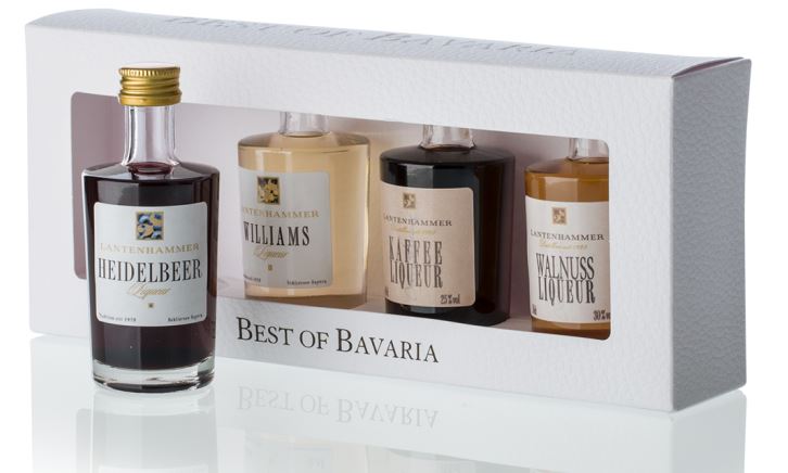 Lantenhammer Best of Bavaria Liqueur Set 4 x 0,05 Liter