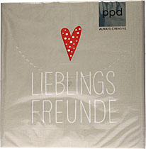 Servietten Motiv: Lieblingsfreunde