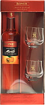 Roner Marille Sinfonie Geschenkset mit 2 Gl�sern 0,2 Liter 30 % Vol.  