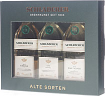 Schladerer Alte Sorten Tasting Set 3 x 0,03 Liter 42 % Vol.
