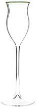 Rochelt Glas - mit gr�nem Rand