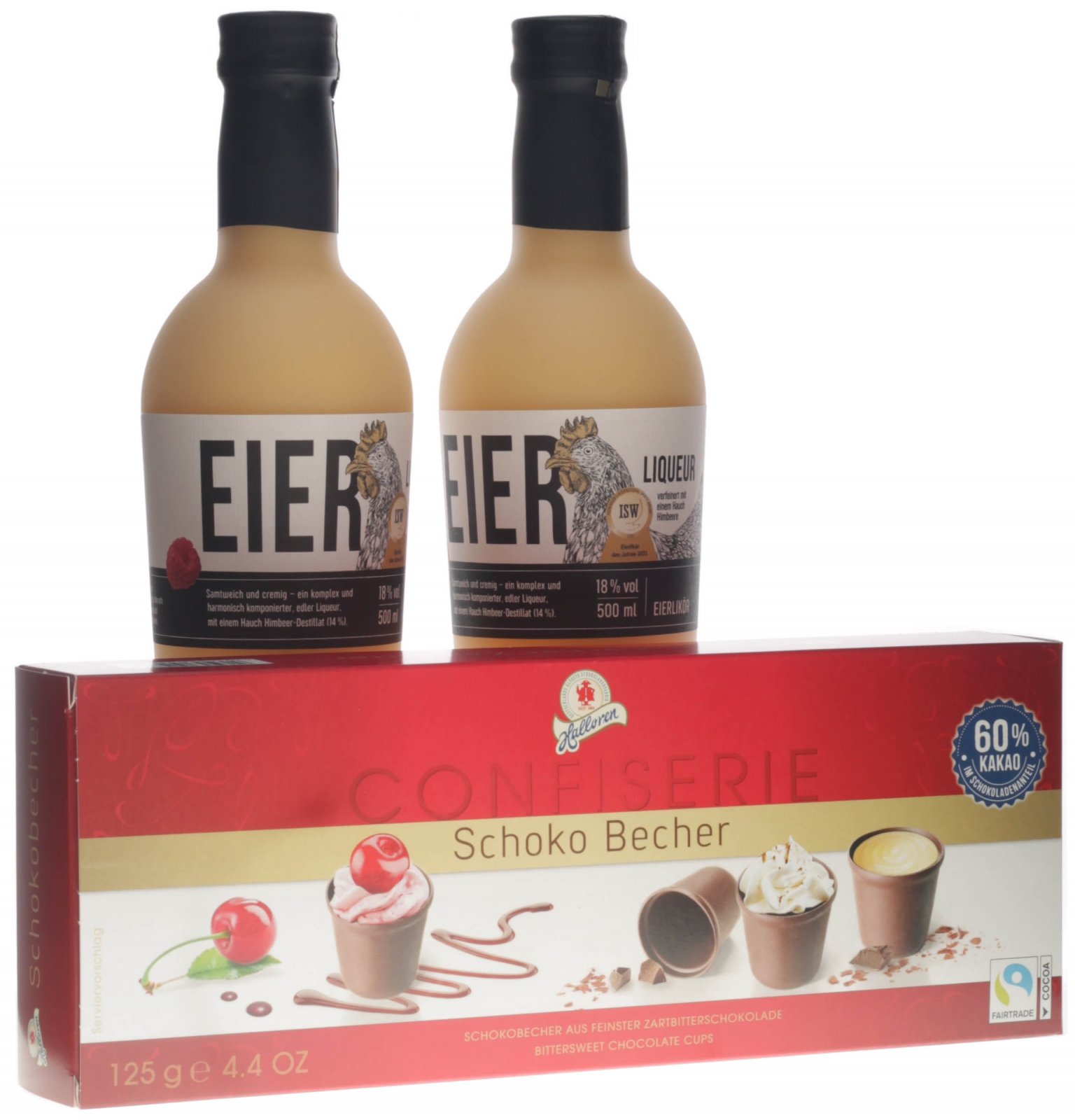 Birkenhof Eierlikör Set mit Schoko Becher
