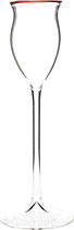 Rochelt Tasting Glas mit rotem Rand hier kaufen Rochelt Tasting Glas mit rotem Rand hier kaufen